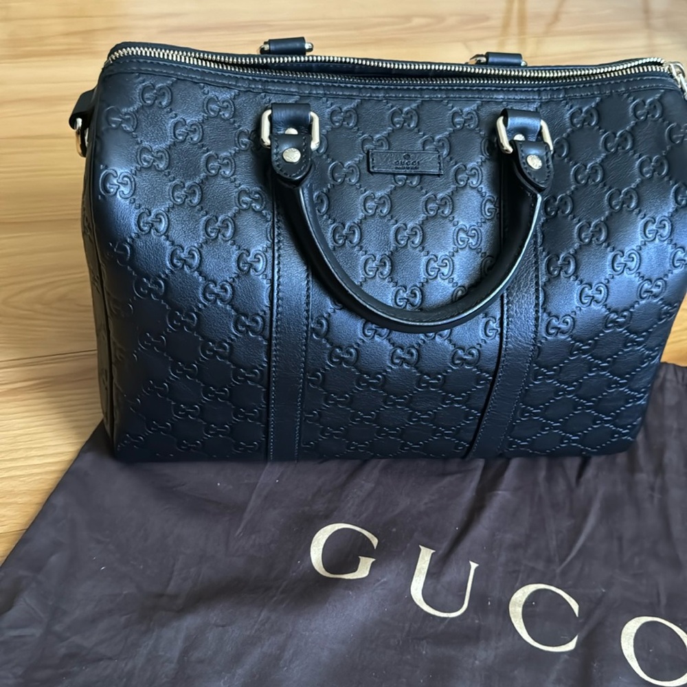 Gucci Boston Bag Guccisima (Authentic)